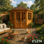 7'x7' Tiger Corner Summerhouse - 0% Finance - Buy Now Pay Later - Tiger Sheds