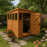 8'x4' Sunlit Pent Shed (Extra Windows) - Custom Garden Sheds - TigerFlex Fast Delivery - 0% Finance - Buy Now Pay Later - Tiger Sheds