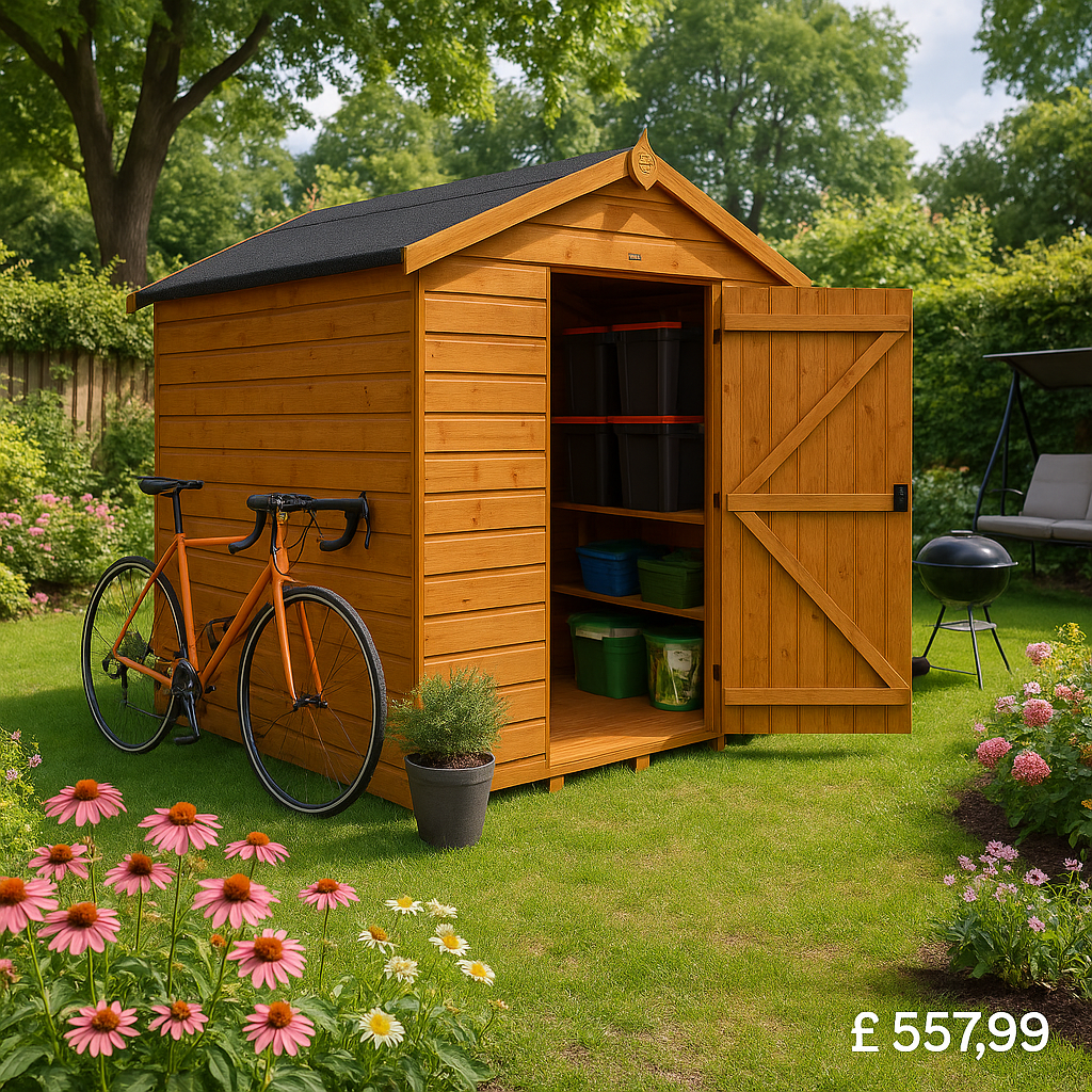 8'x6' Tiger Shiplap Windowless Apex Shed - 0% Finance - Buy Now Pay Later - Tiger Sheds