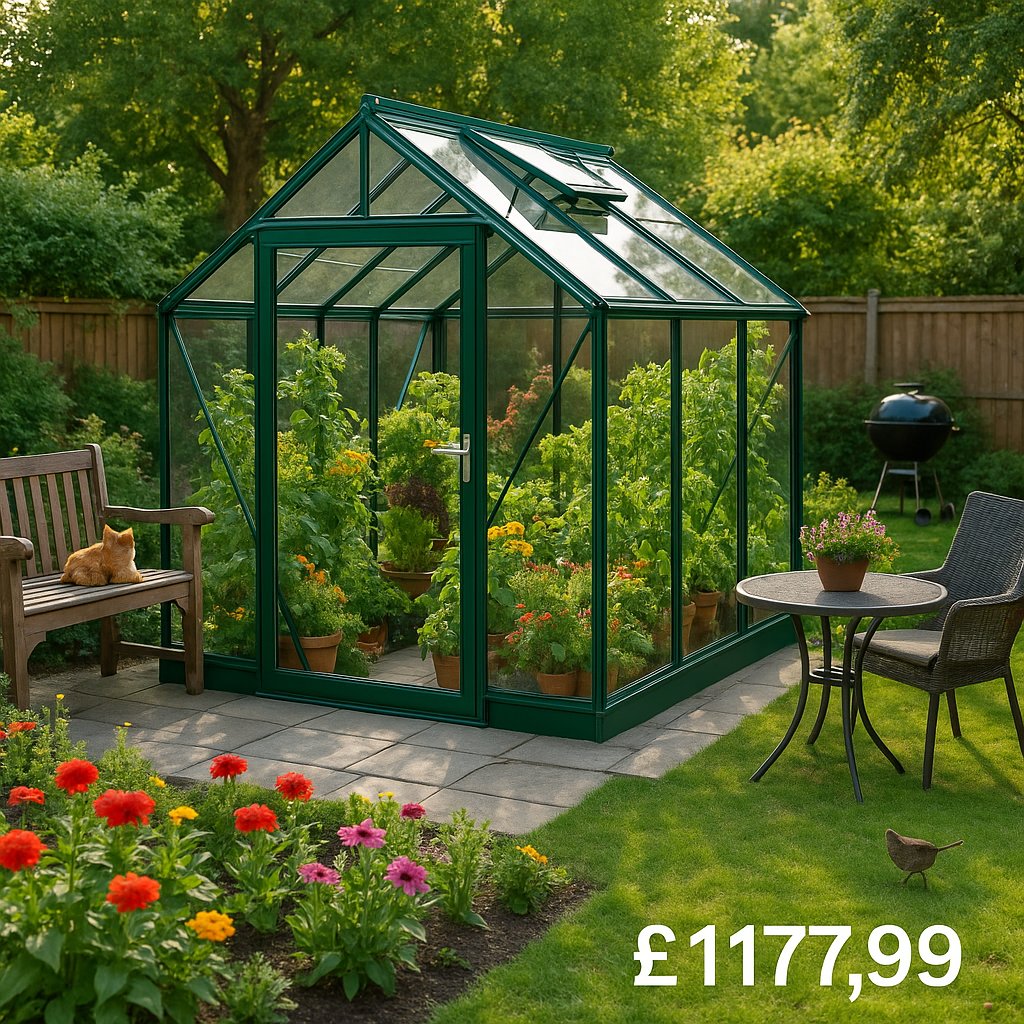 8'x8' Elite Belmont Greenhouse - 0% Finance - Buy Now Pay Later - Tiger Sheds