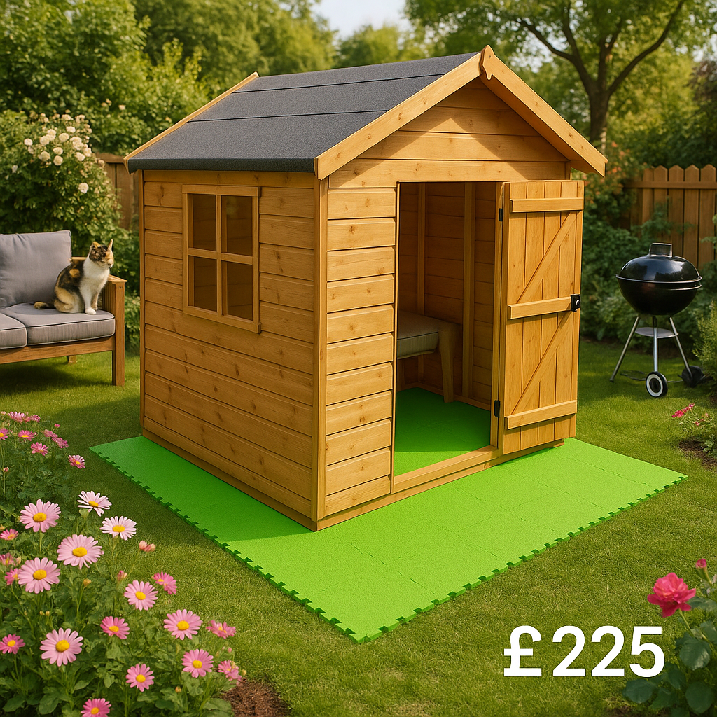 8x8 Fastfit Play Floor Green - Tiger Sheds