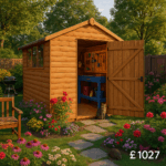 8'x8' Tiger Loglap Apex Shed - Wooden Loglap Sheds - 0% Finance - Buy Now Pay Later - Tiger Sheds