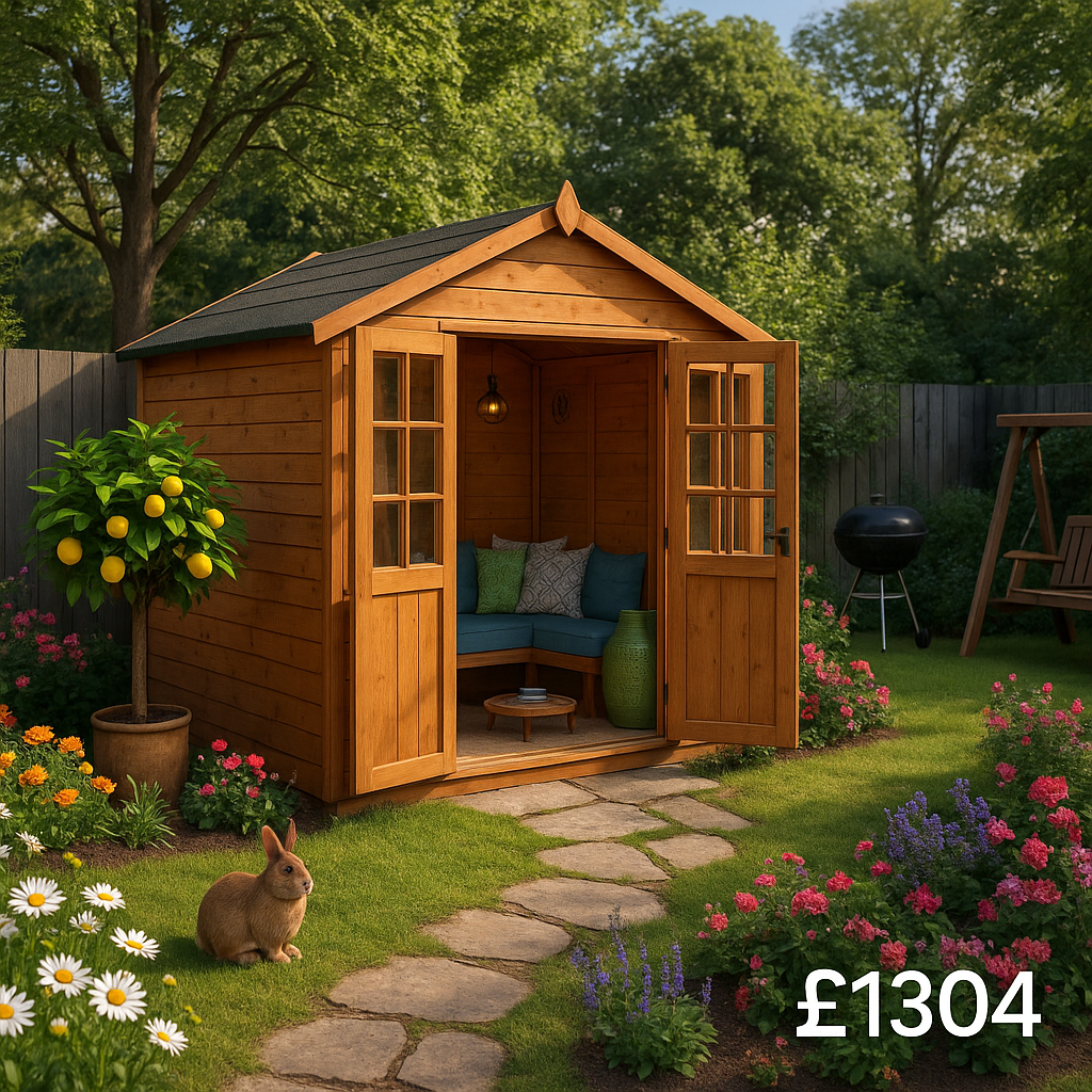 8'x8' Tiger Summerhouse - 0% Finance - Buy Now Pay Later - Tiger Sheds