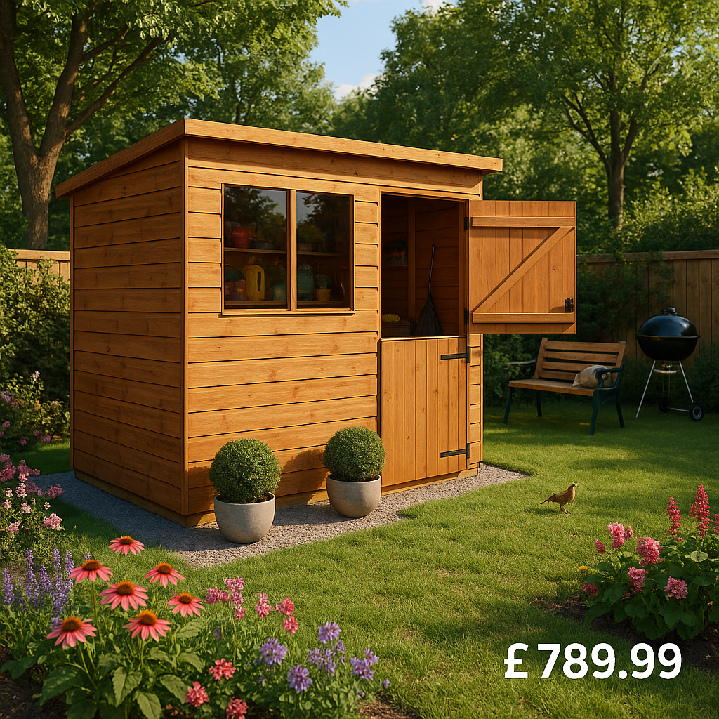 9'x6' Tiger Shiplap Pent Stable Door Shed - Wooden Shiplap Sheds - 0% Finance - Buy Now Pay Later - Tiger Sheds