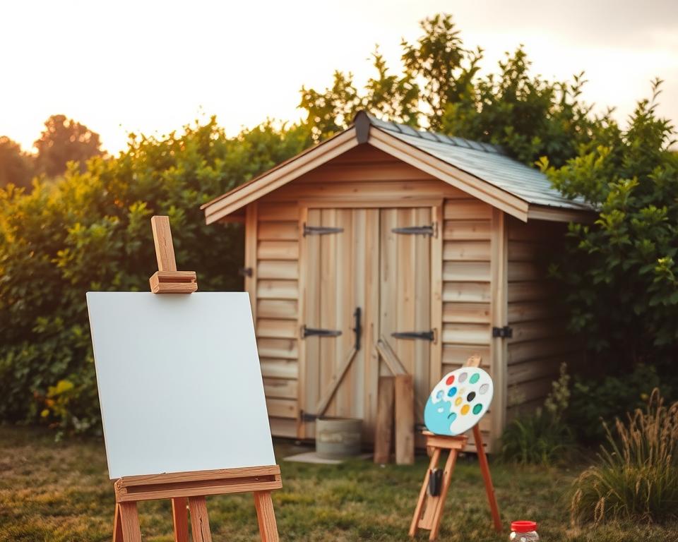 Outdoor painting weather conditions for shed