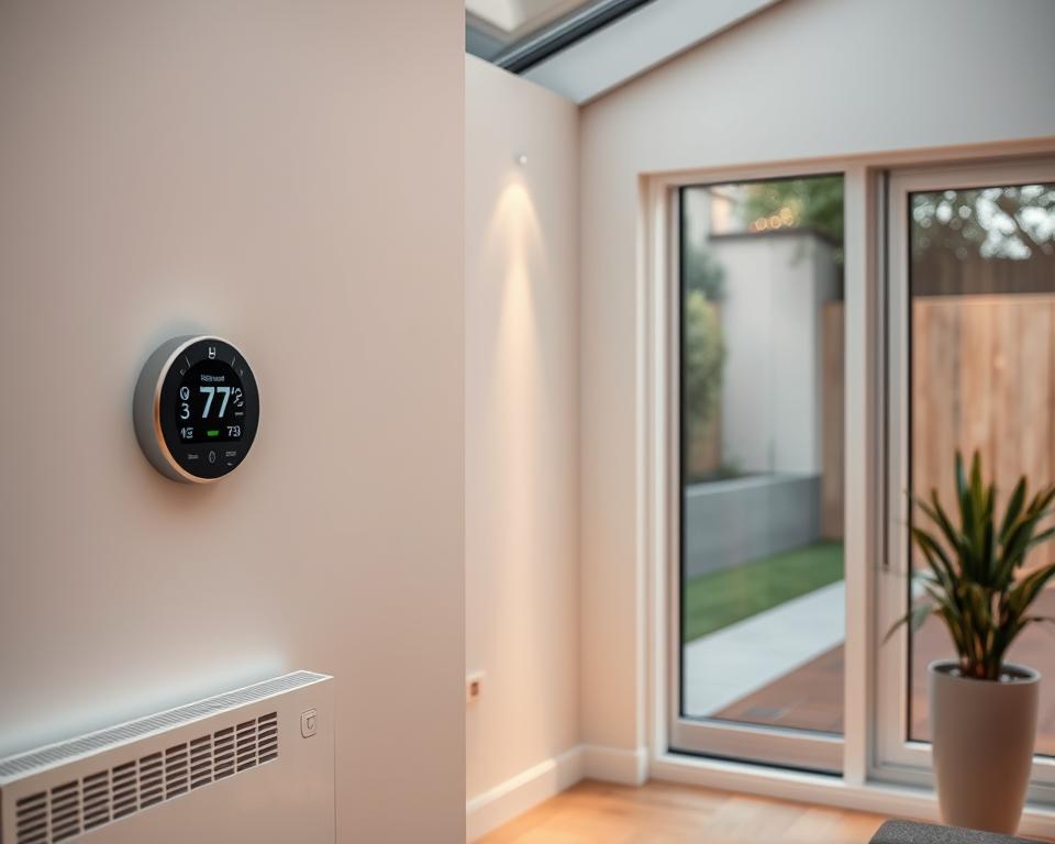 Smart heating controls for garden room