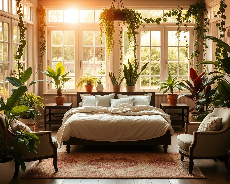 garden room accommodation setup