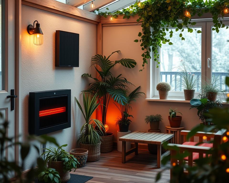 garden room heaters installation