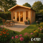 Garden Office - 10'x16' The Shere 44mm Log Cabin - 0% Finance - Buy Now Pay Later - Tiger Sheds