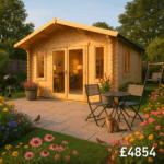 Garden Office - 10'x18' The Shere 44mm Log Cabin - 0% Finance - Buy Now Pay Later - Tiger Sheds