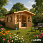 Garden Office - 10'x18' The Zeta 44mm Log Cabin - 0% Finance - Buy Now Pay Later - Tiger Sheds