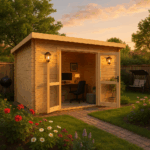 Garden Office - 10'x8' The Blake Log Cabin - 44mm Pent Log Cabins - 0% Finance - Buy Now Pay Later - Tiger Sheds