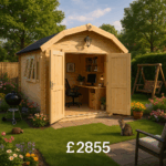 Garden Office - 10'x8' The Thurber - 44mm Log Cabin - 0% Finance - Buy Now Pay Later - Tiger Sheds