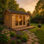 Garden Office - 12'x10' The Balinese 44mm Log Cabin - 0% Finance - Buy Now Pay Later - Tiger Sheds