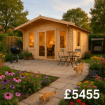 Garden Office - 12'x18' The Shere 44mm Log Cabin - 0% Finance - Buy Now Pay Later - Tiger Sheds