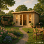 Garden Office - 14'x10' The Procas 44mm Log Cabin - 0% Finance - Buy Now Pay Later - Tiger Sheds