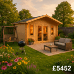 Garden Office - 14'x16' The Shere 44mm Log Cabin - 0% Finance - Buy Now Pay Later - Tiger Sheds