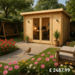 Garden Office - 14'x8' The Corbetti 28mm Log Cabin - 0% Finance - Buy Now Pay Later - Tiger Sheds