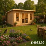 Garden Office - 16'x12' The Procas 44mm Log Cabin - 0% Finance - Buy Now Pay Later - Tiger Sheds
