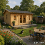 Garden Office - 18'x10' The Delta 44mm Log Cabin - 0% Finance - Buy Now Pay Later - Tiger Sheds
