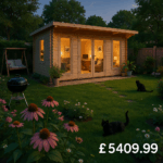 Garden Office - 18'x12' The Procas 44mm Log Cabin - 0% Finance - Buy Now Pay Later - Tiger Sheds