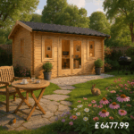 Garden Office - 18'x14' The Delta 44mm Log Cabin - 0% Finance - Buy Now Pay Later - Tiger Sheds