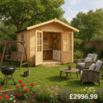 Garden Office - 8'x10' Kipling Log Cabin - Quality Garden Log Cabins - 0% Finance - Buy Now Pay Later - Tiger Sheds