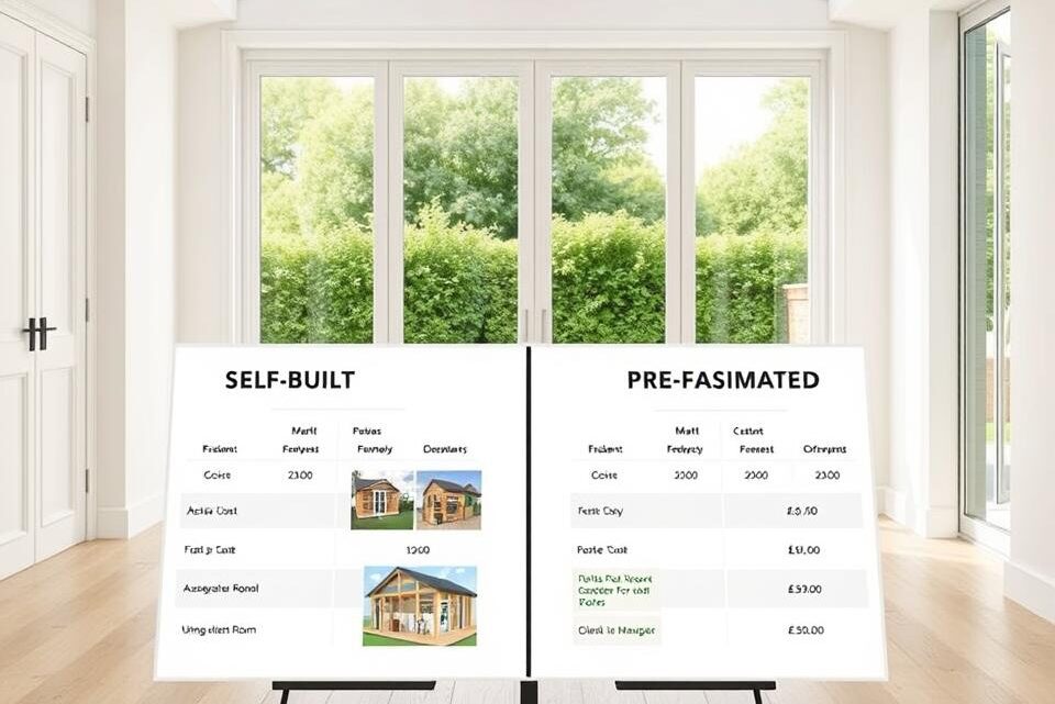 is it cheaper to build or buy a garden room?