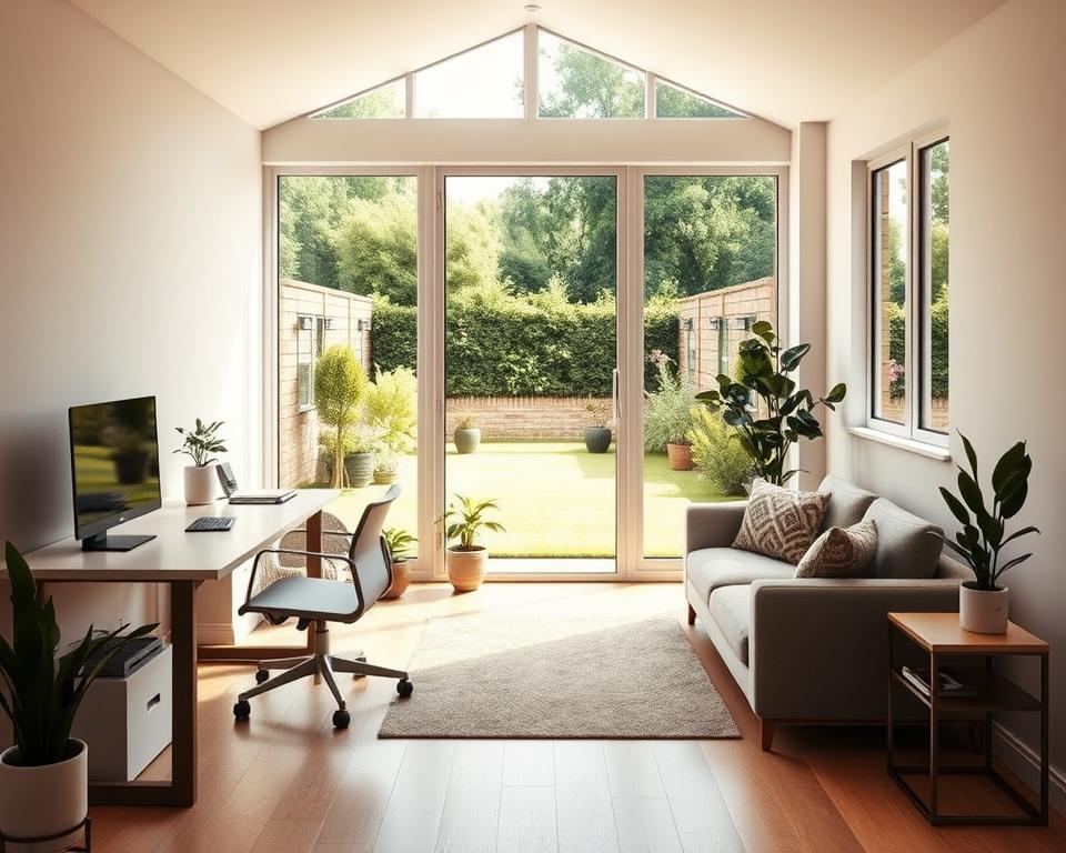 maximum floor area garden room measurements