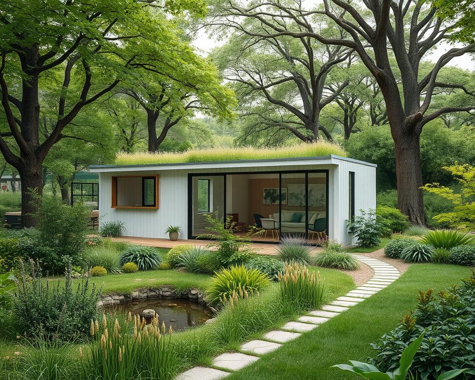 modern eco garden office construction