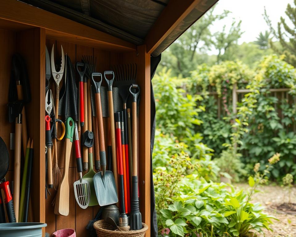 outdoor storage weather protection garden tools