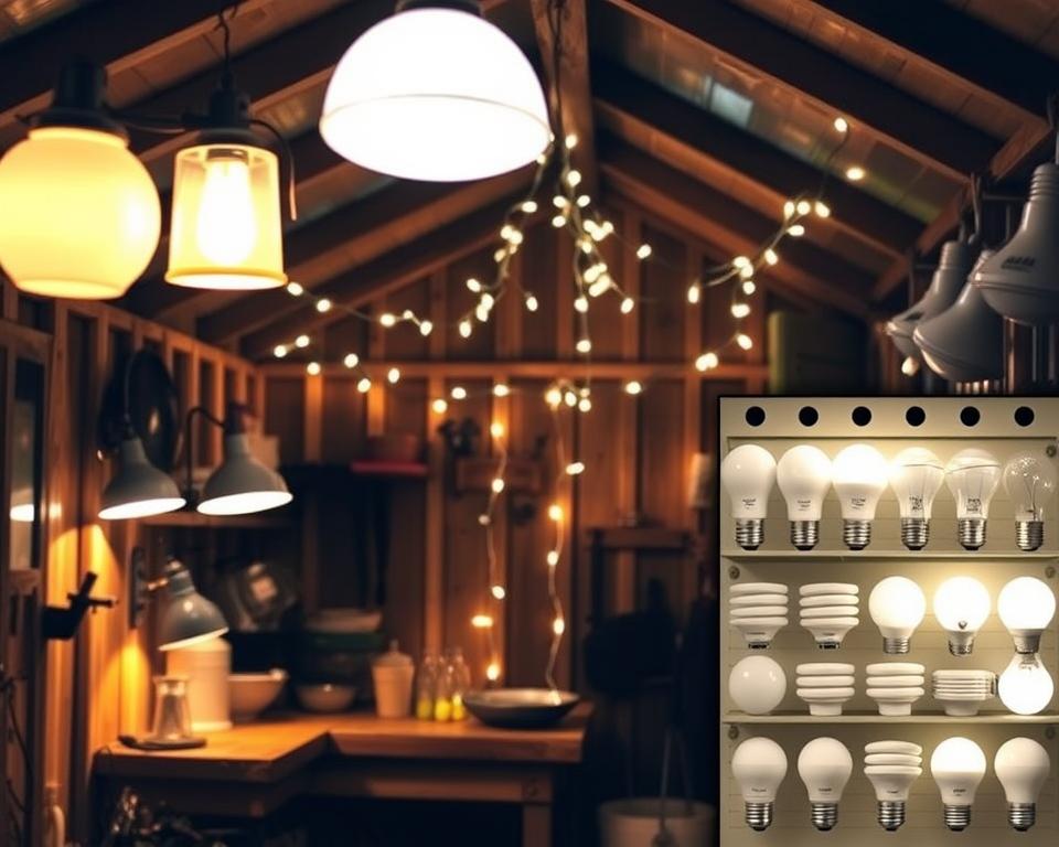 shed lighting ideas