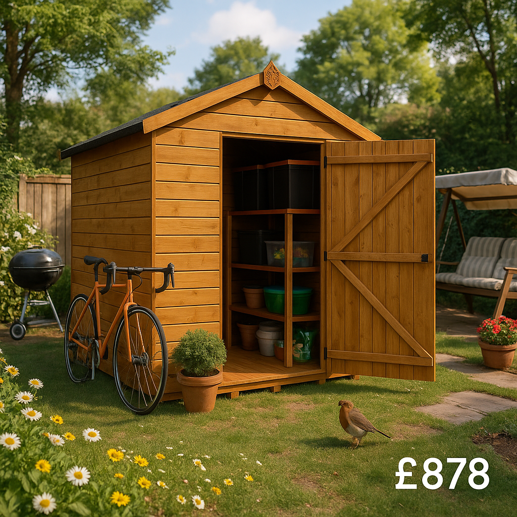 10'x8' Tiger Shiplap Windowless Apex Shed - 0% Finance - Buy Now Pay Later - Tiger Sheds