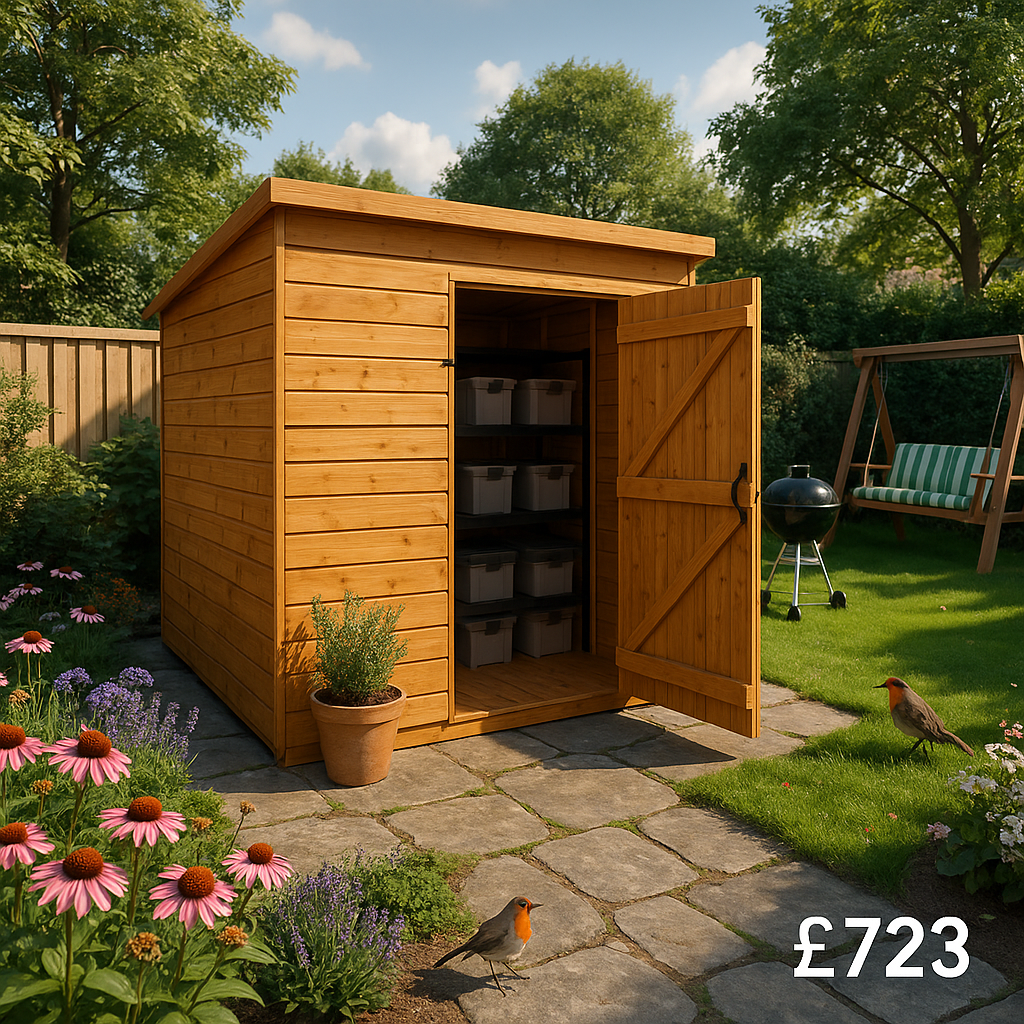 9'x6' Tiger Shiplap Windowless Pent Shed - 0% Finance - Buy Now Pay Later - Tiger Sheds