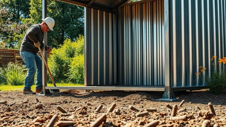 Secure Your Shed: Anchoring a Metal Garden Shed to the Ground