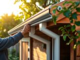 Installing a Gutter System on a Garden Shed