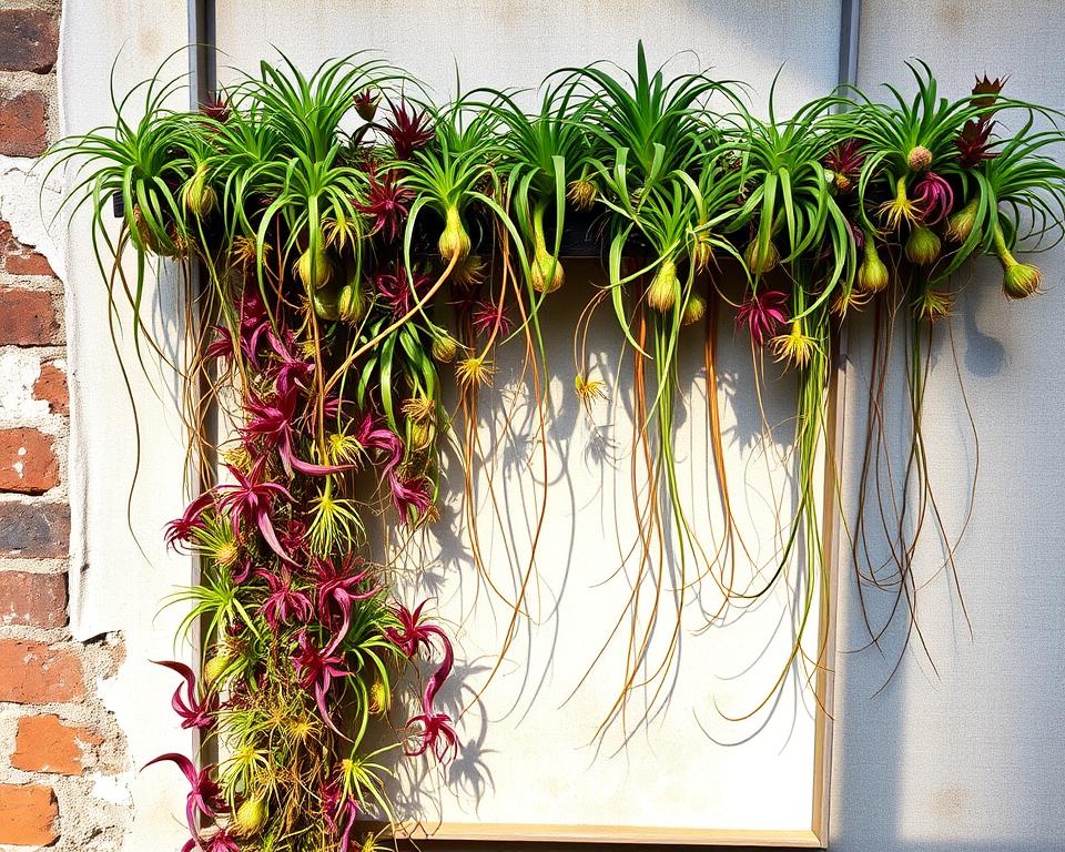 Air Plants in Vertical Garden Air Plants in Vertical Garden