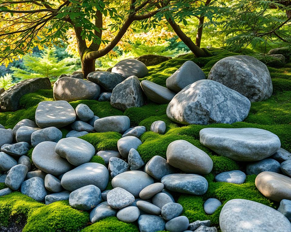 DIY Japanese garden stone arrangement DIY Japanese garden stone arrangement