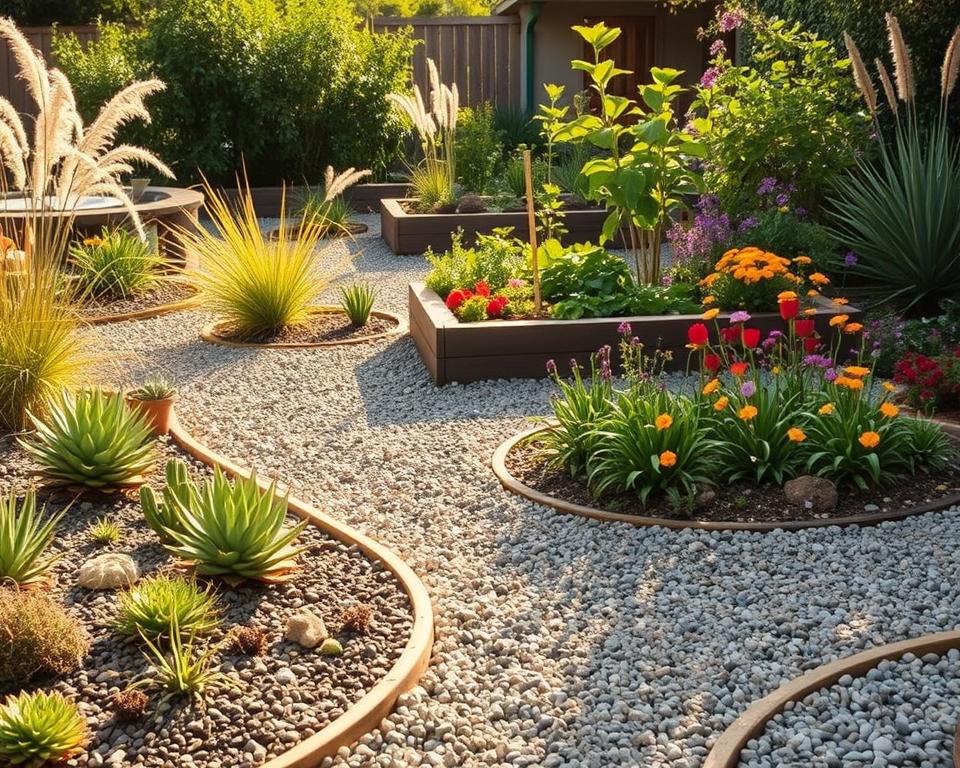 DIY gravel garden installation