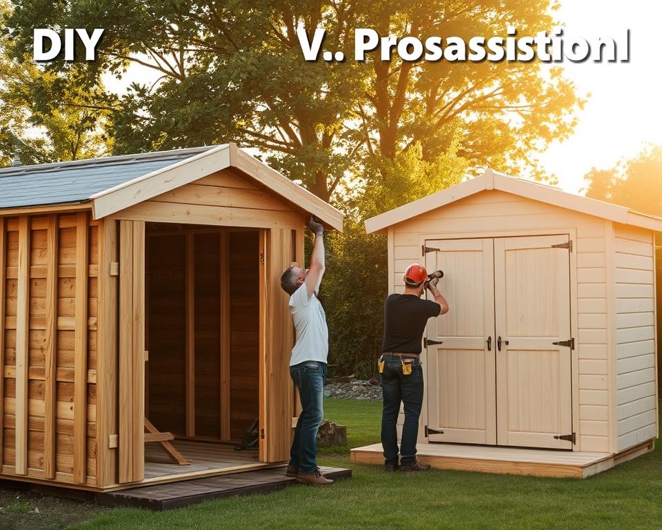 DIY vs Professional Shed Installation