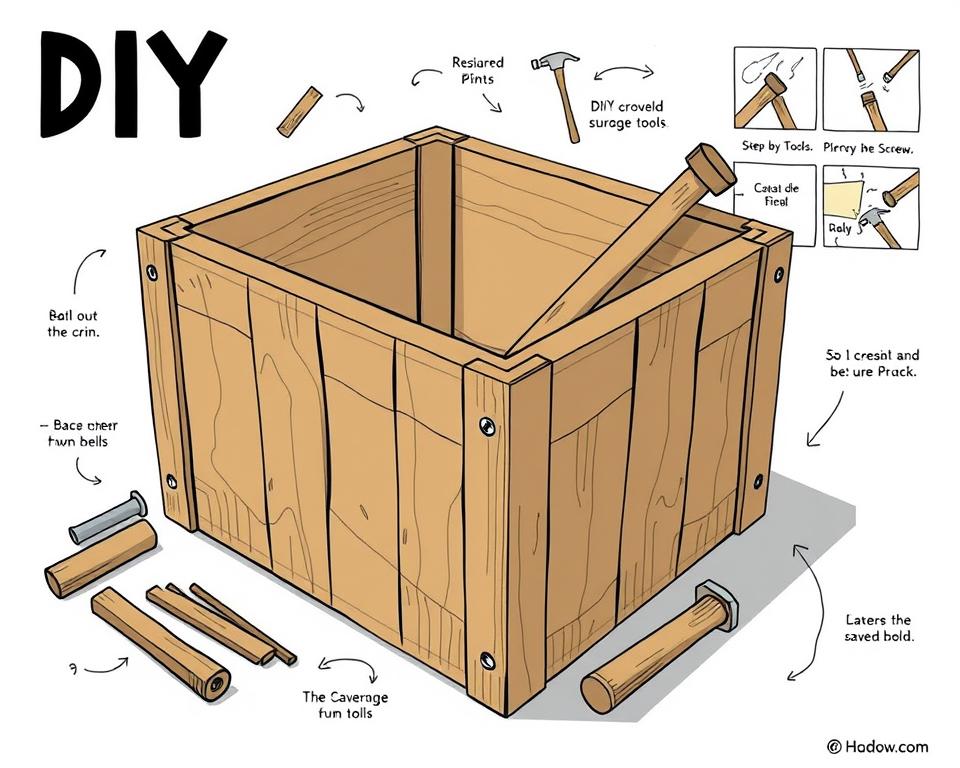 DIY wooden storage bins DIY wooden storage bins