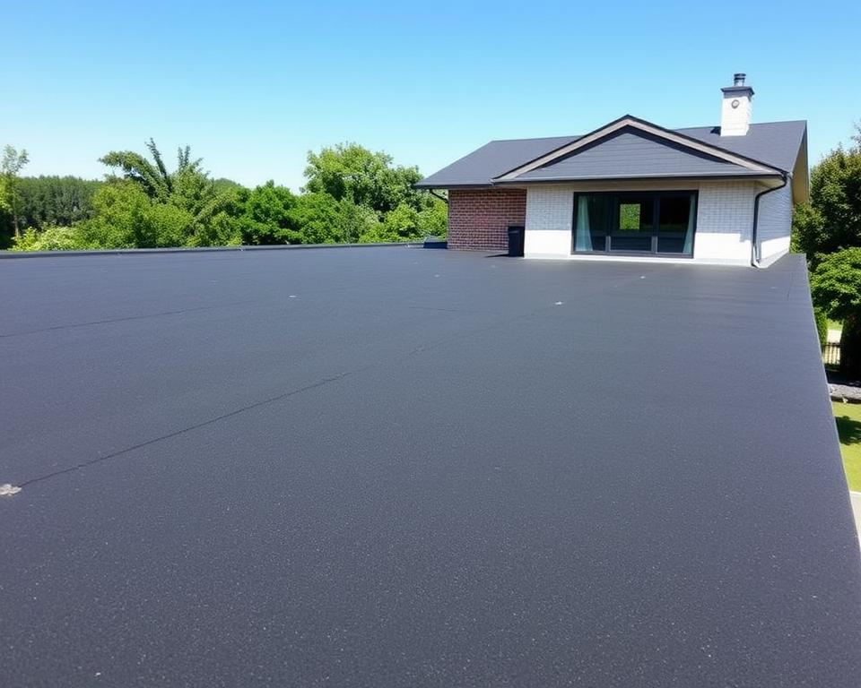EPDM rubber roof summer house
