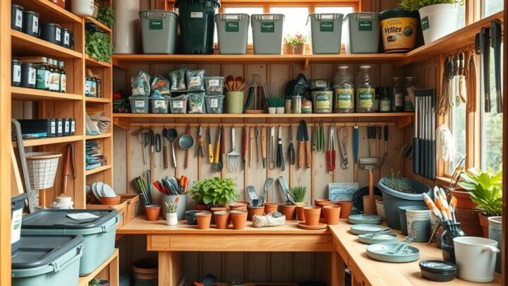 Create a Clutter-Free Potting Shed with Effective Organisation Ideas
