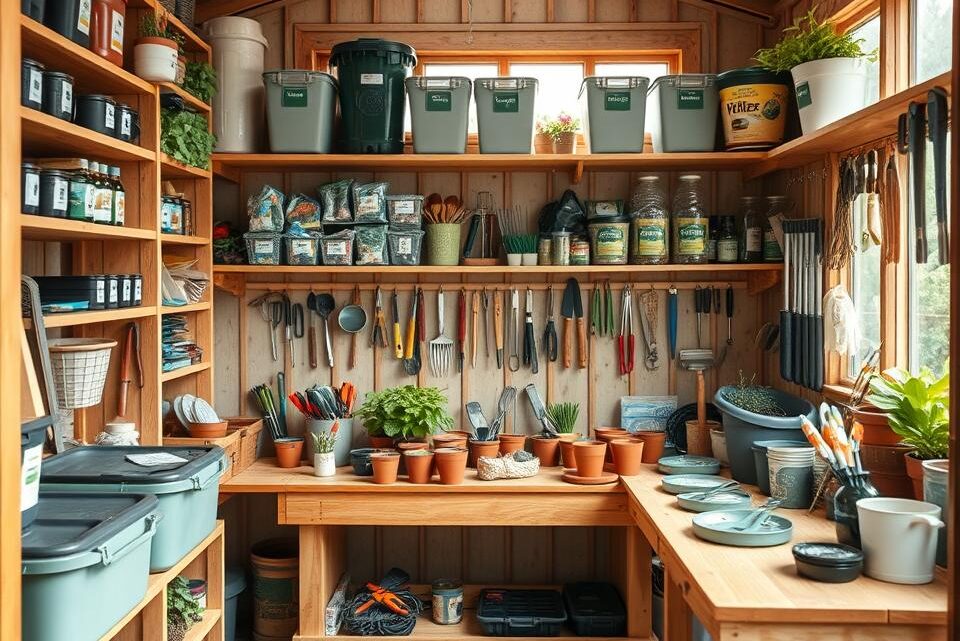 Create a Clutter-Free Potting Shed with Effective Organisation Ideas