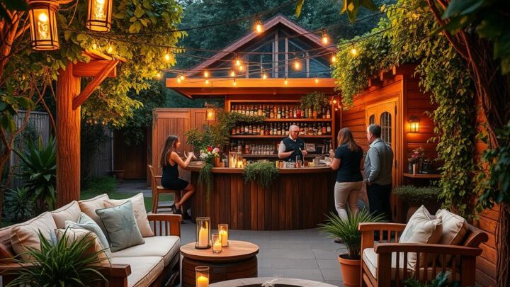 Garden Bar Ideas for Parties and Relaxation