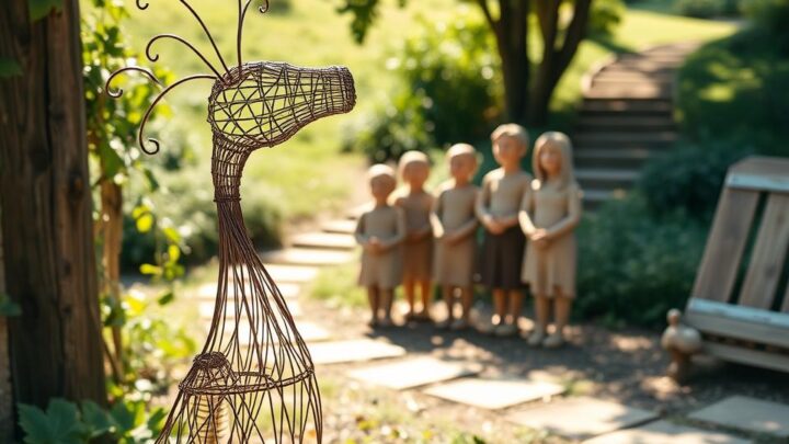 Make life-size garden figures yourself