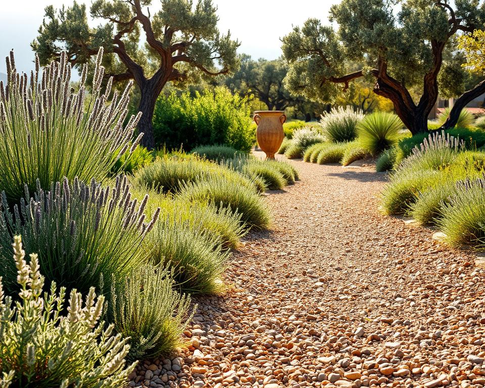 Mediterranean gravel garden