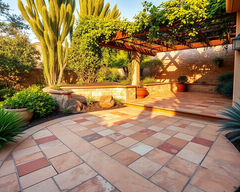Mediterranean hardscaping Mediterranean hardscaping