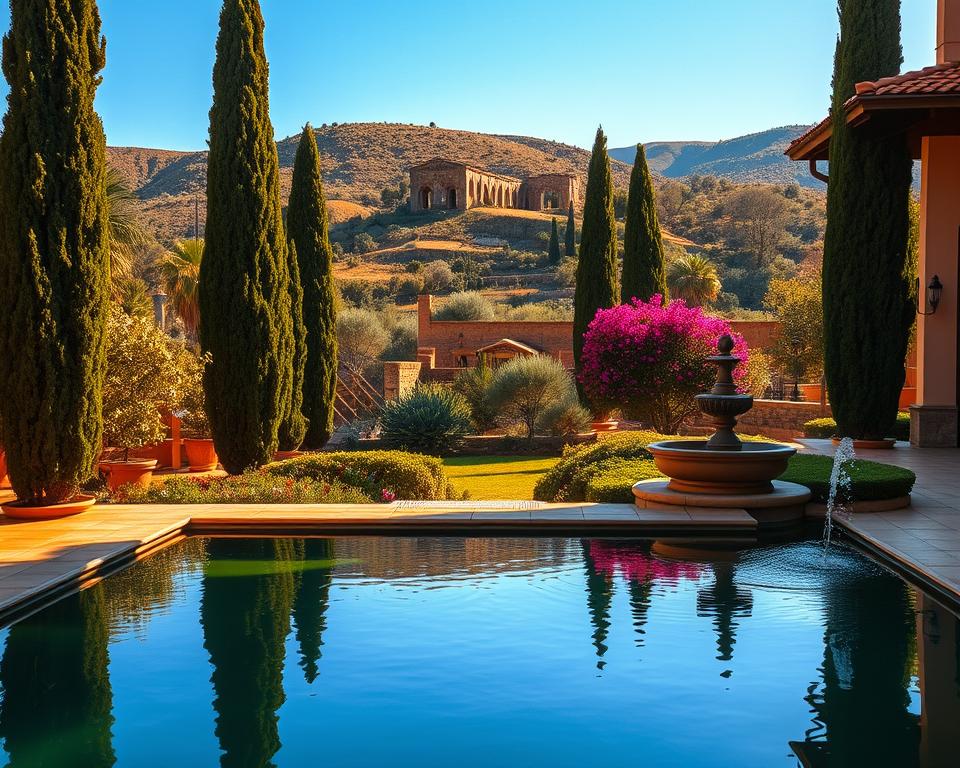 Mediterranean water features Mediterranean water features