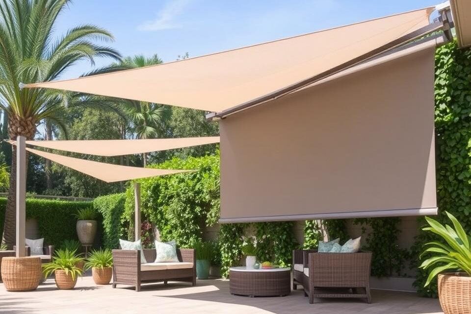 Terrace sun protection – shading your patio with shade sails & more